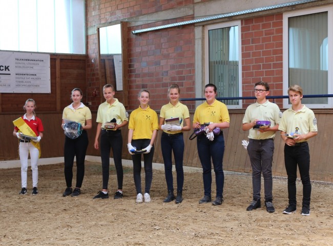 Anne Weber bei der Siegerehrung