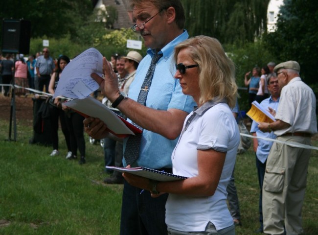 Das Richterteam Iris Bach und Klaus Biedenkopf